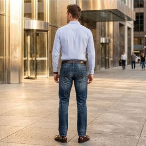 i Jeans by Buffalo Spencer Slim Atraight Blue Jeans Size 30x32